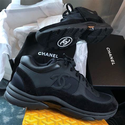 black chanel sneakers 2020|Black Chanel sneakers men.